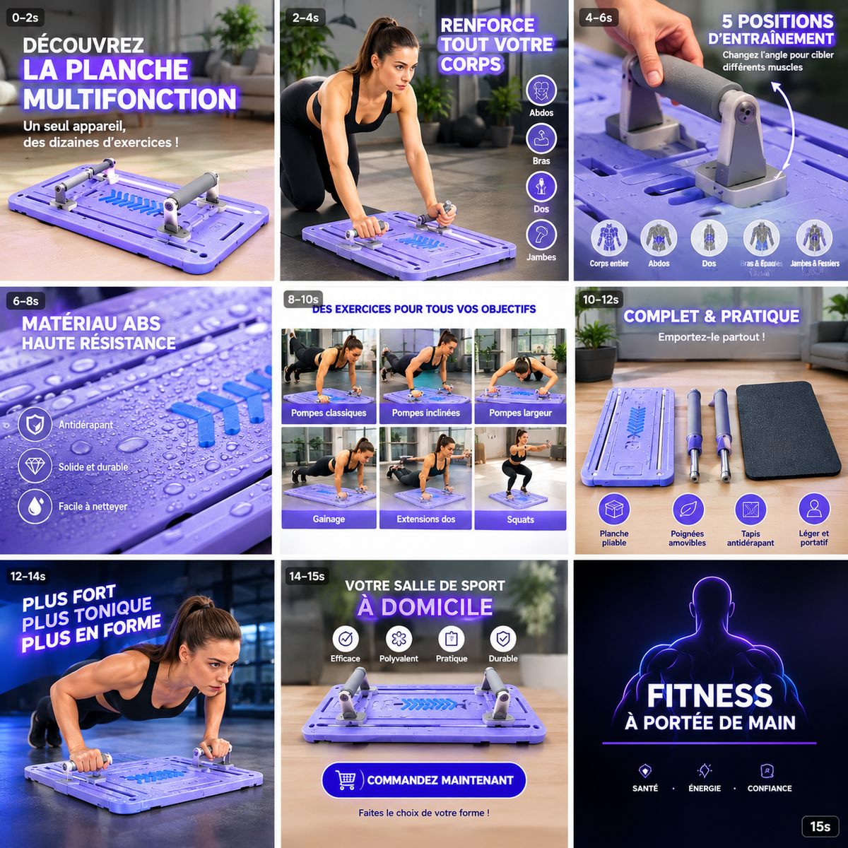 PowerBoard Pro – Station de Musculation Multifonctio