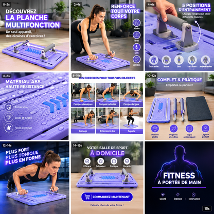 PowerBoard Pro – Station de Musculation Multifonctio