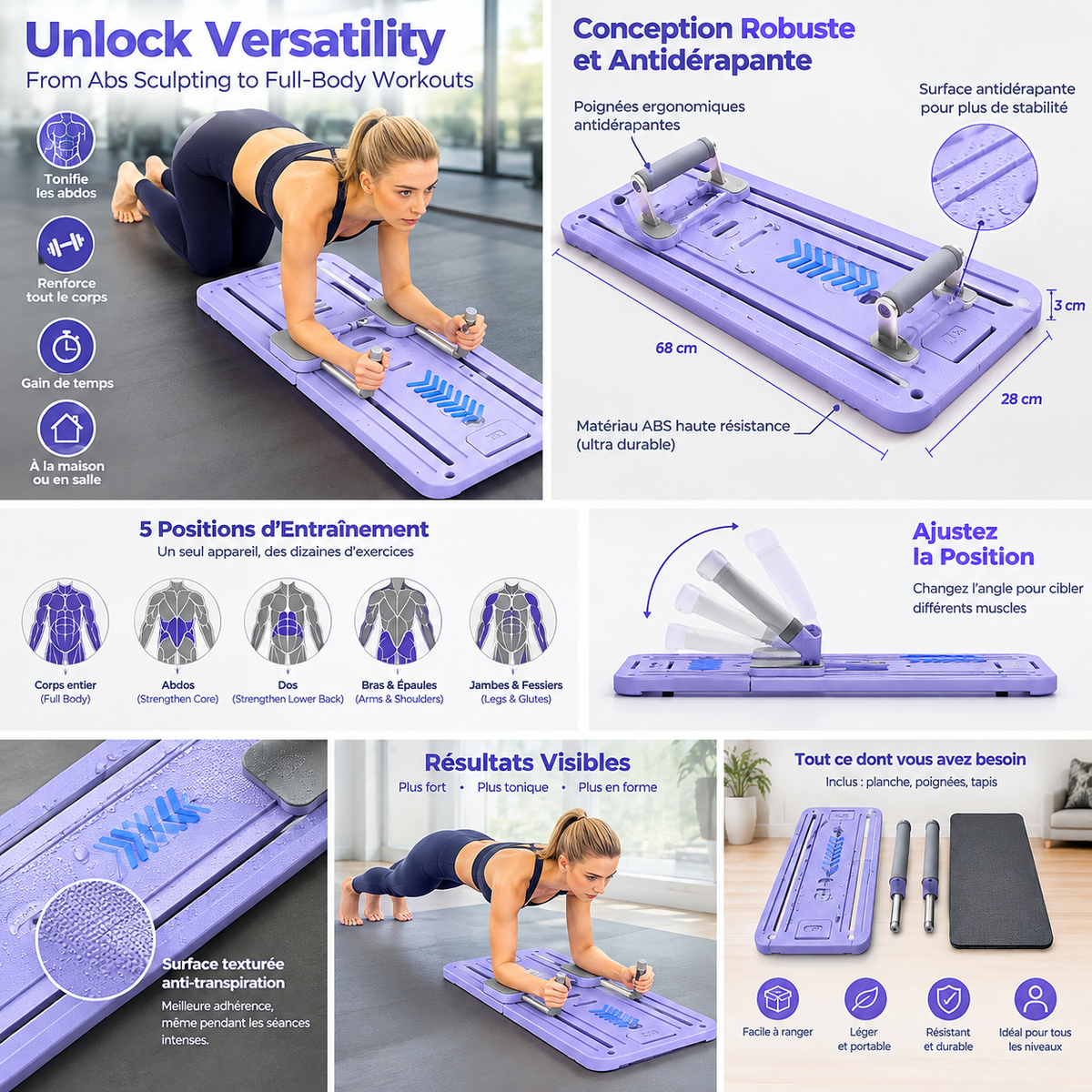 PowerBoard Pro – Station de Musculation Multifonctio